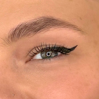 Auge mit Eyeliner Stempel